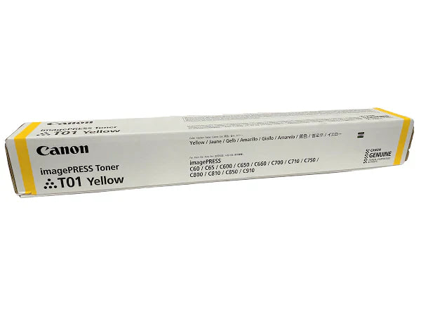 New, Pre-Owned - Canon T01 High Yield Yellow Toner Cartridge, 8069B001AA