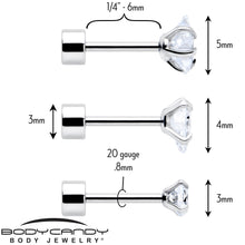 Clear Simplistic Heart Star CZ Flat Back Stud Earrings - 3 Pairs