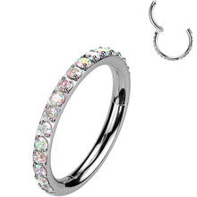 Micro Gem Titanium Hinged Nose Hoop