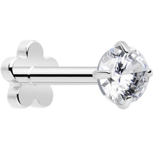 18G 5/16 CZ Implant Grade Titanium Reversible Threadless Flatback
