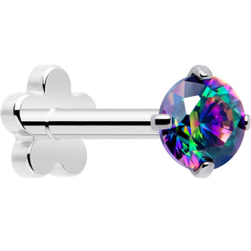 18G 5/16 CZ Implant Grade Titanium Reversible Threadless Flatback