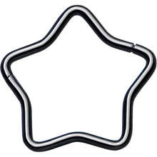 20G Seamless Hollow Star Nose Hoop Surgical Steel