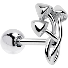 Trippy Mushroom Trio Barbell Tongue Ring