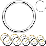 20G Implant Grade Titanium Half Closure Hinged Segment Ring