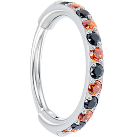 Micro Gem Titanium Hinged Nose Hoop
