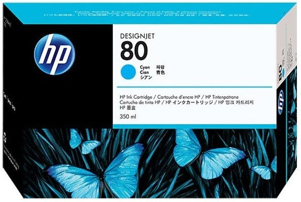 New, Pre-Owned - HP 80 (C4846A) Cyan Ink Cartridge