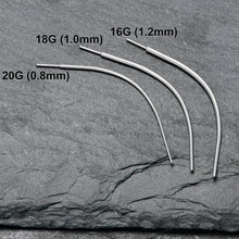 Stainless Steel Curved Insertion Tool, Threadless Insertion Pin Taper