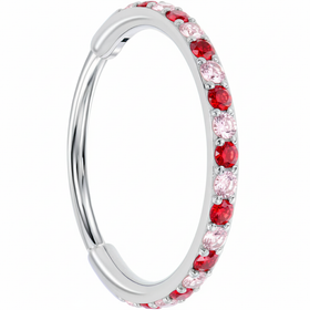 Micro Gem Titanium Hinged Nose Hoop