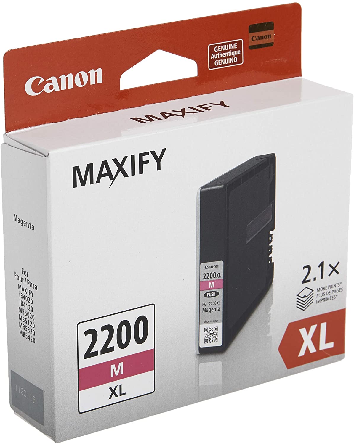 New, Pre-Owned - Canon PGI-2200XL Magenta Ink Cartridge