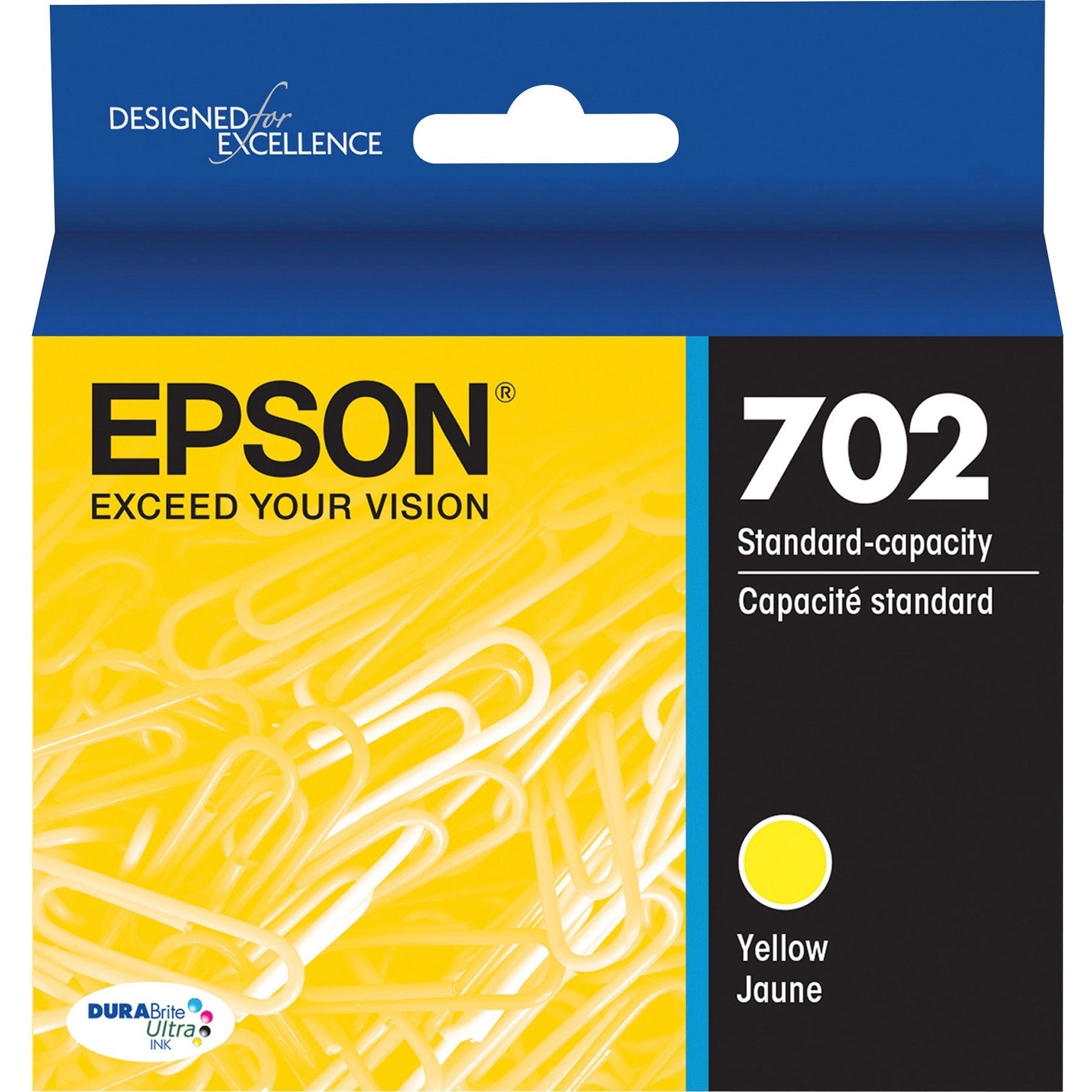 New, Pre-Owned - Epson T702 Yellow Standard Yield (T702420-S) Ink Cartridge