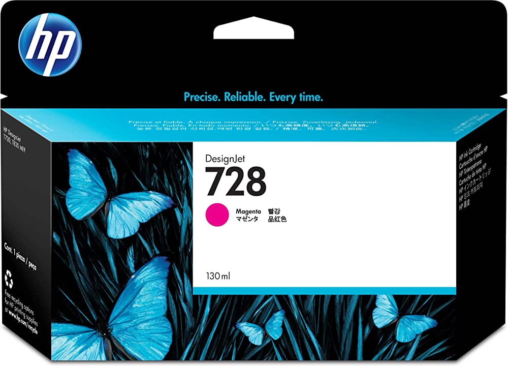 New, Pre-Owned - HP 728  130-ml (F9J66A) Magenta New, Pre-Owned - Ink Cartridge