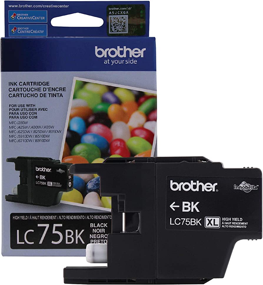 New, Pre-Owned - Brother LC75 Black Ink Cartridge