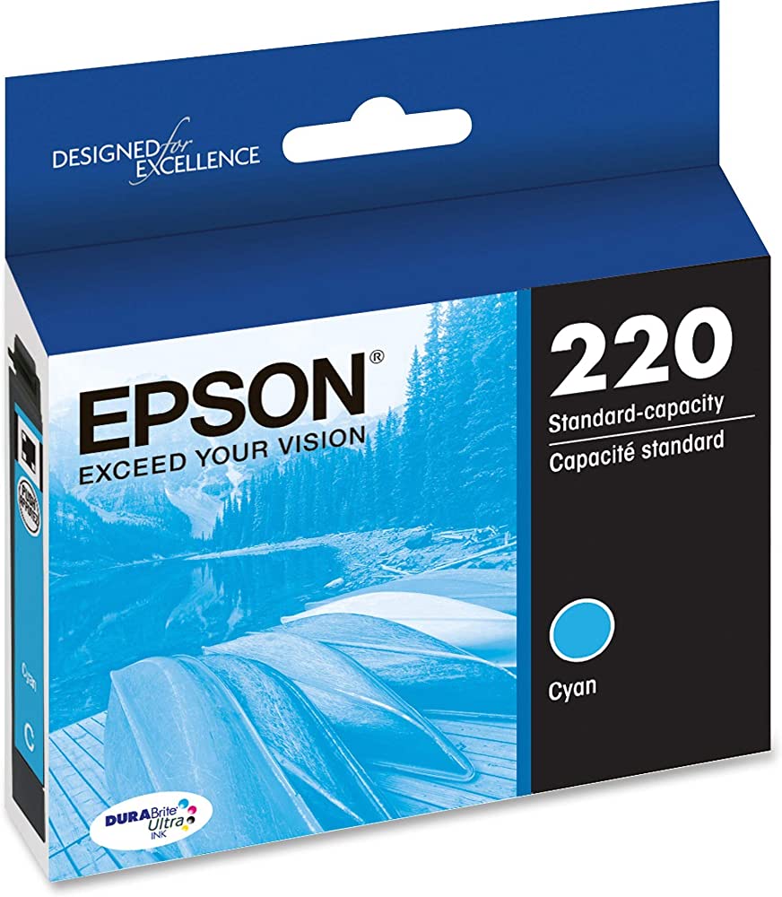 New, Pre-Owned - Epson 220 Standard-capacity Cyan Ink Cartridge