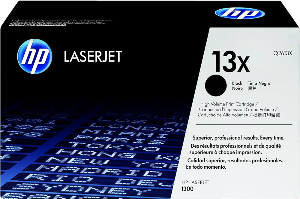 New, Pre-Owned - HP 13X High Yield Black LaserJet Toner Cartridge, Q2613X