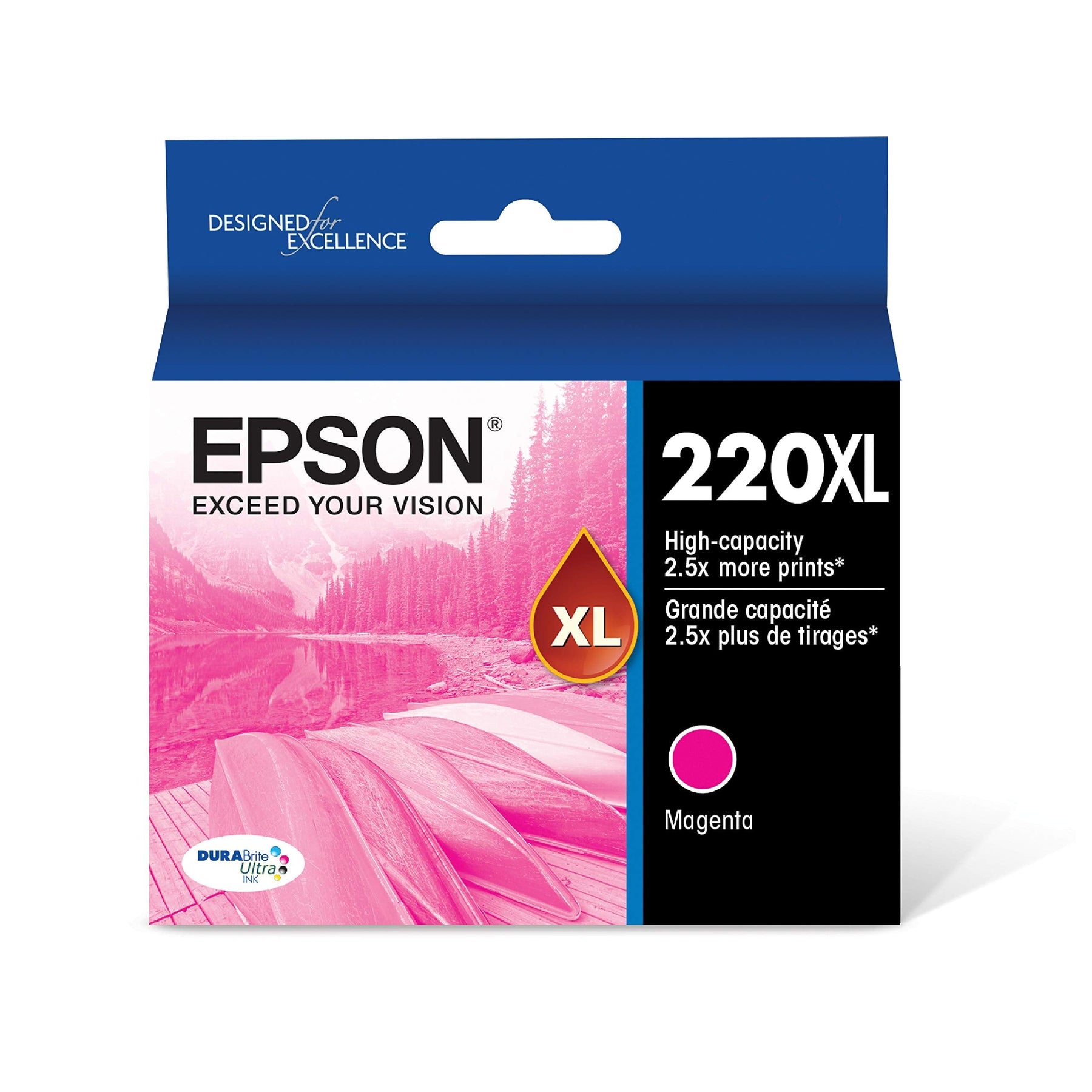 New, Pre-Owned - Epson 220XL High-capacity Magenta Ink Cartridge