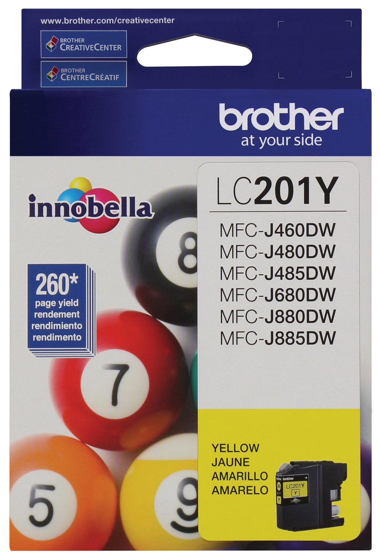 New, Pre-Owned - Brother LC201 Yellow Ink Cartridge