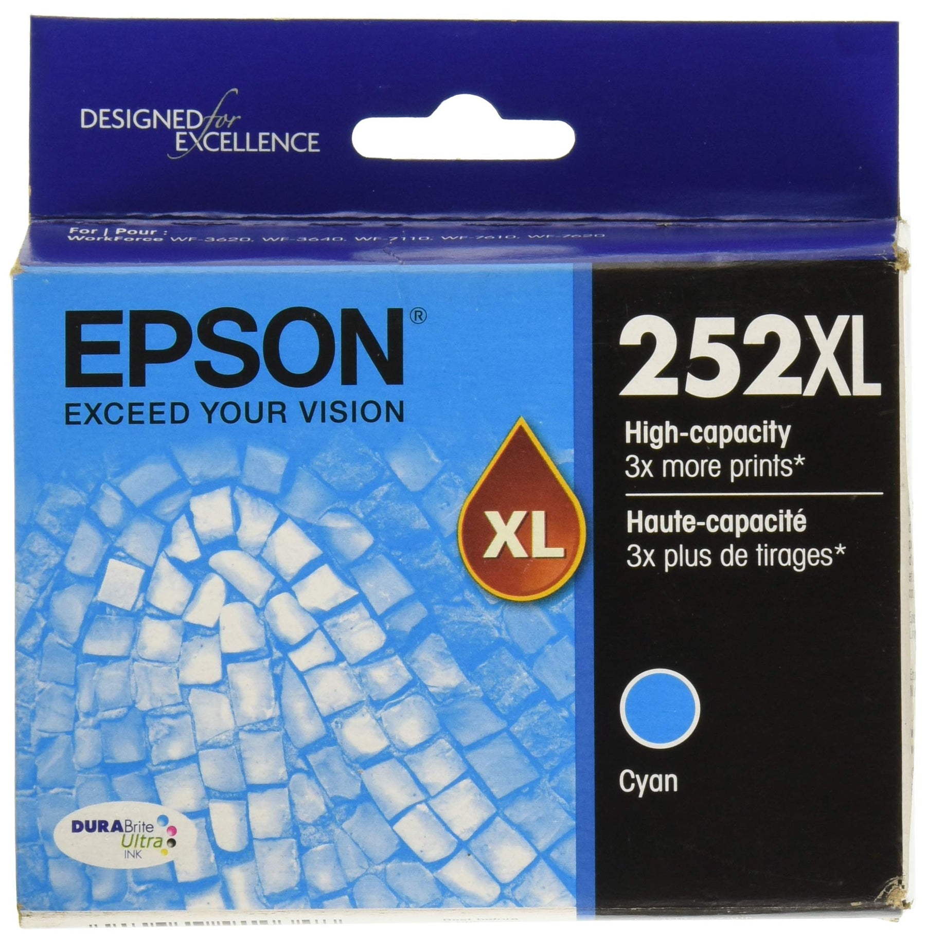 New, Pre-Owned - Epson T252XL Cyan (T252XL220) Ink Cartridge