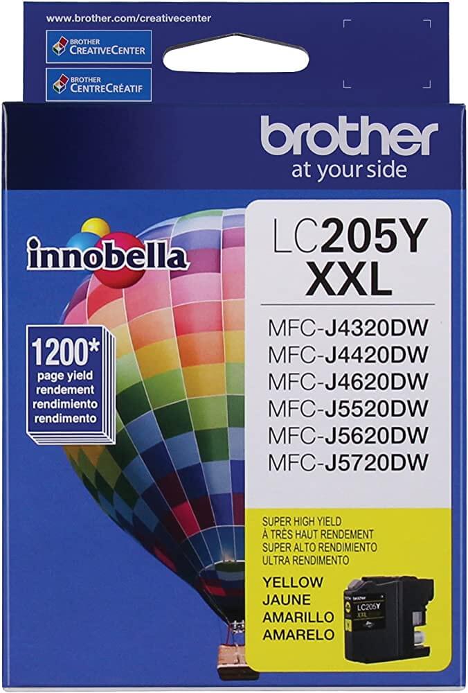 New, Pre-Owned - Brother LC205XXL Extra High Yield Yellow Ink Cartridge