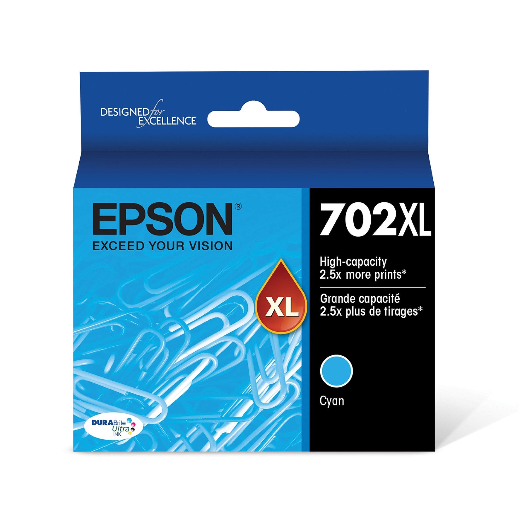 New, Pre-Owned - Epson T702XL Cyan High Yield (T702XL220-S) Ink Cartridge