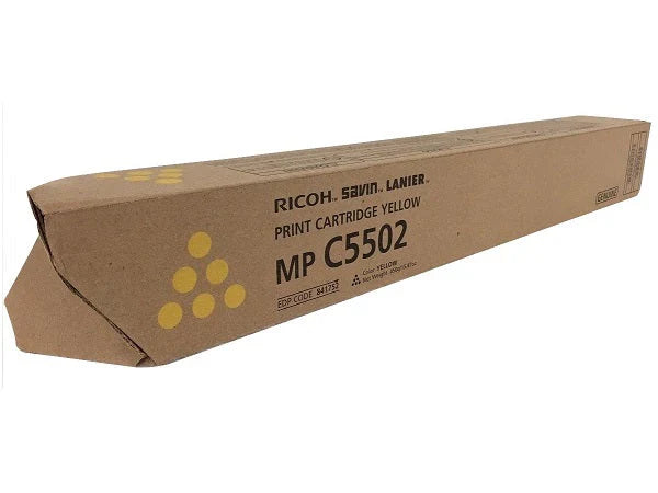 New, Pre-Owned - Ricoh MPC5502 Standard Yield Yellow Toner Cartridge, 841752