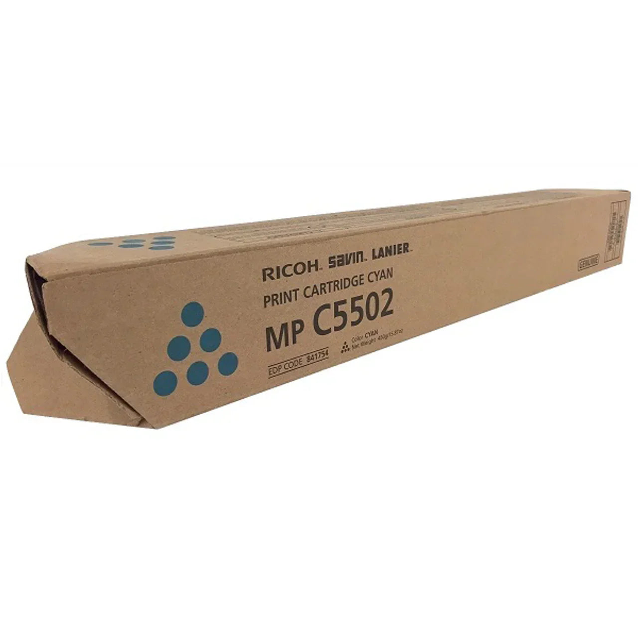 New, Pre-Owned - Ricoh MPC5502 Standard Yield Cyan Toner Cartridge, 841754
