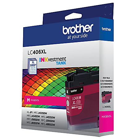 New, Pre-Owned - Brother LC406XL High Yield Magenta Ink Cartridge