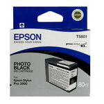 New, Pre-Owned - Epson T5801 Photo Black 80ml Ink Cartridge