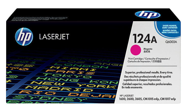 New, Pre-Owned - HP 124A High Yield Magenta LaserJet Toner Cartridge, Q6003A