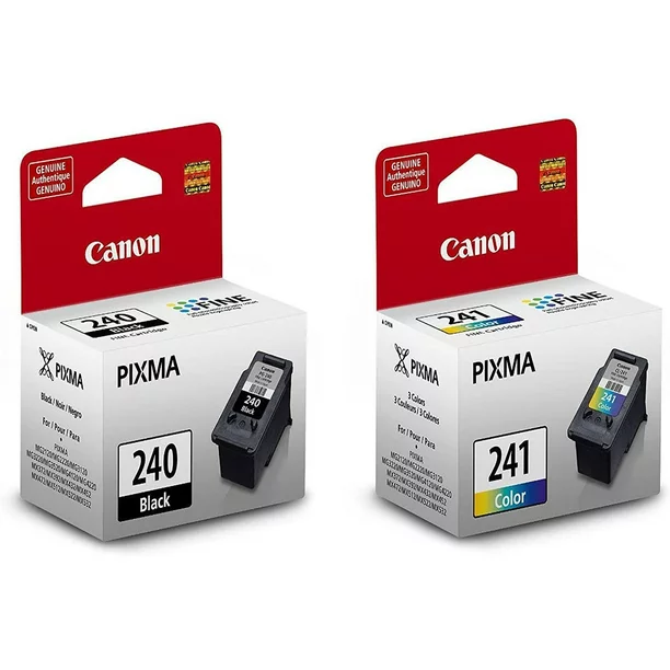 New, Pre-Owned - Canon PG-240, CL-241 Standard Yield Black & Color Inkjet Cartridges