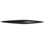 6G Organic Black Horn Straight Taper 4mm