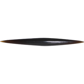 6G Organic Black Horn Straight Taper 4mm