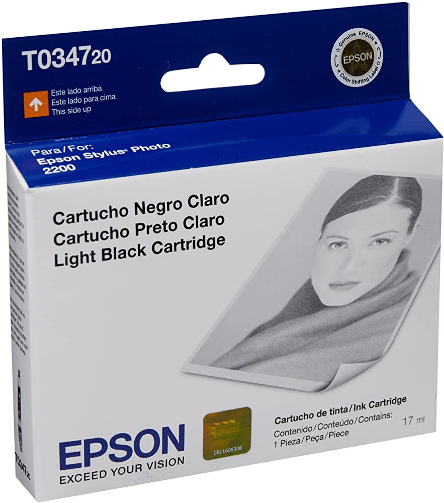 New, Pre-Owned - Epson 34 (T0347) Light Black Ink Cartridge
