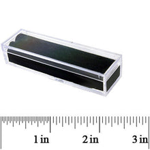 1x2.5 Clear Acrylic Gem Box with Black Velvet Lining