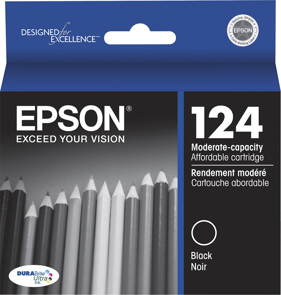 New, Pre-Owned - Epson 124 Black Ink Cartridge