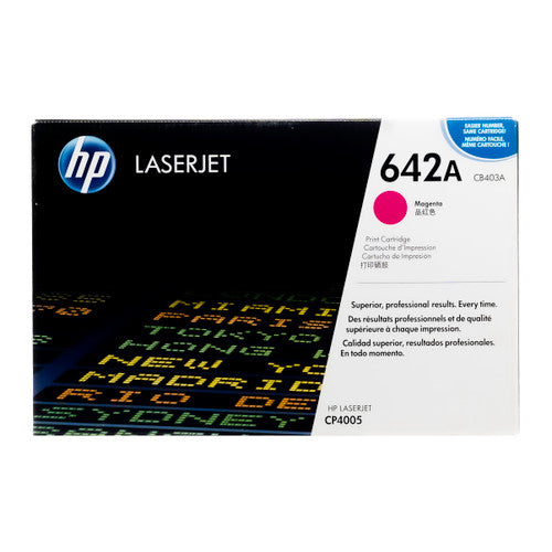 New, Pre-Owned - HP 642A High Yield Magenta LaserJet Toner Cartridge, CB403A