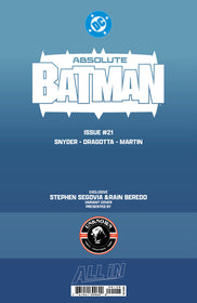 ABSOLUTE BATMAN #21 STEPHEN SEGOVIA EXCLUSIVE VAR (06/17/2026)