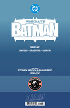 ABSOLUTE BATMAN #21 STEPHEN SEGOVIA EXCLUSIVE VIRGIN VAR (06/17/2026)