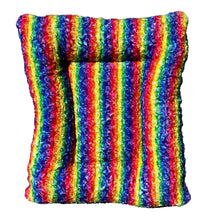 Dog Bed - Rectangle Bolstered Furvana Rainbow 'Cloud'