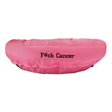 Dog Bed - Round Bolstered Armor™ 'F#ck Cancer'