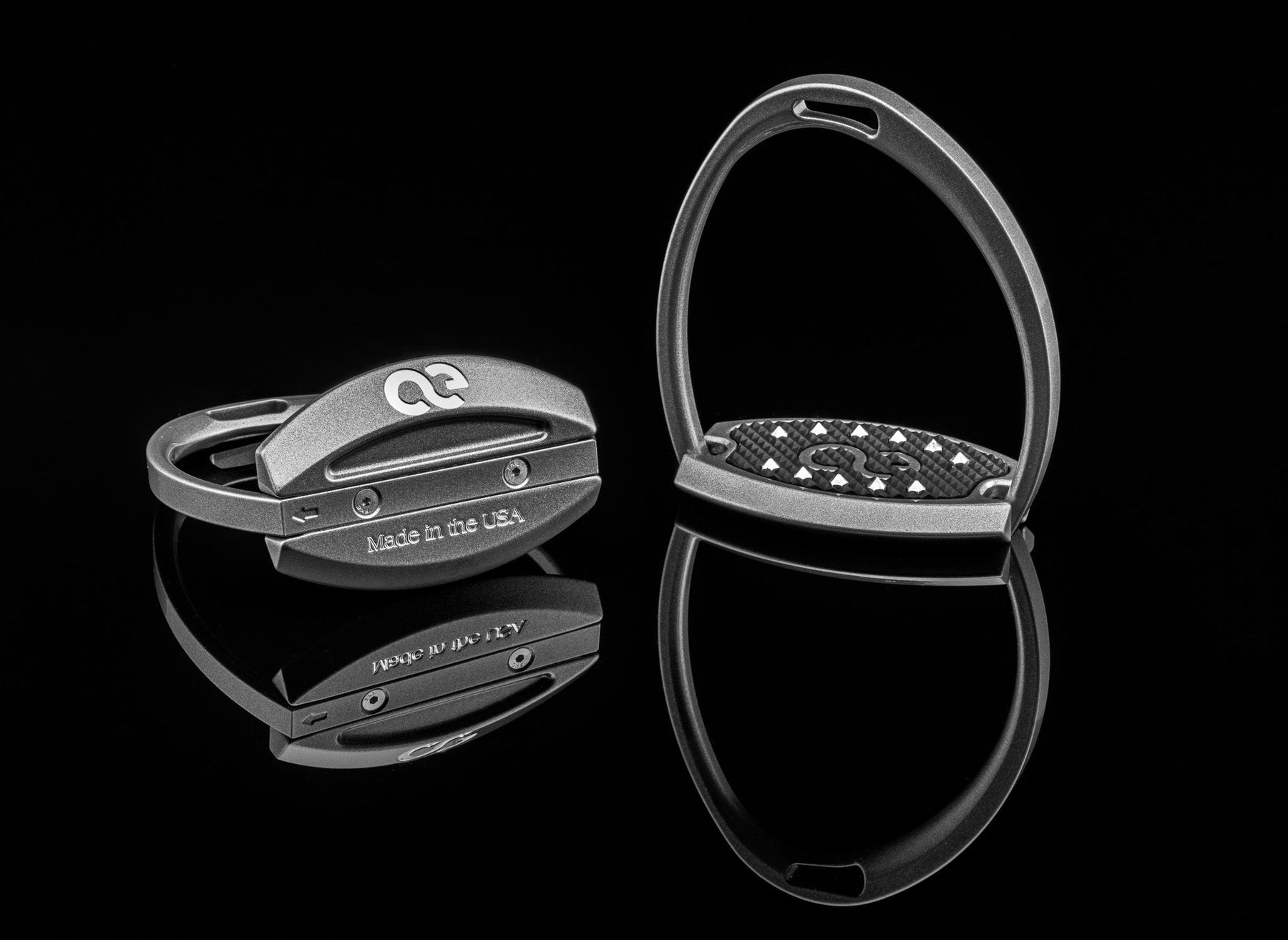 American Equus "Elite" English Stirrups Illusion Gray