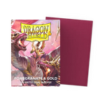 Dragon Shield Matte Dual Sleeves - Pomegranate & Gold (100-Pack)