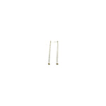 14k Yellow Gold Double Chain Dangle Earrings