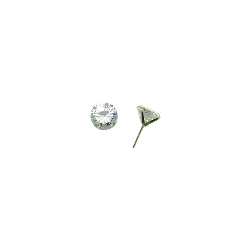14k Yellow Gold 3.50 ct Cubic Zirconia Round Earrings