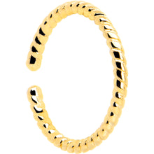 14k Yellow Gold Bendable Nose Hoop 20G 5/16 Twisted