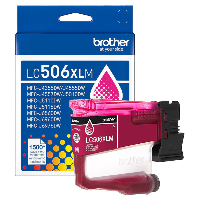 New, Pre-Owned - Brother LC506XL High Yield Magenta Ink Cartridge