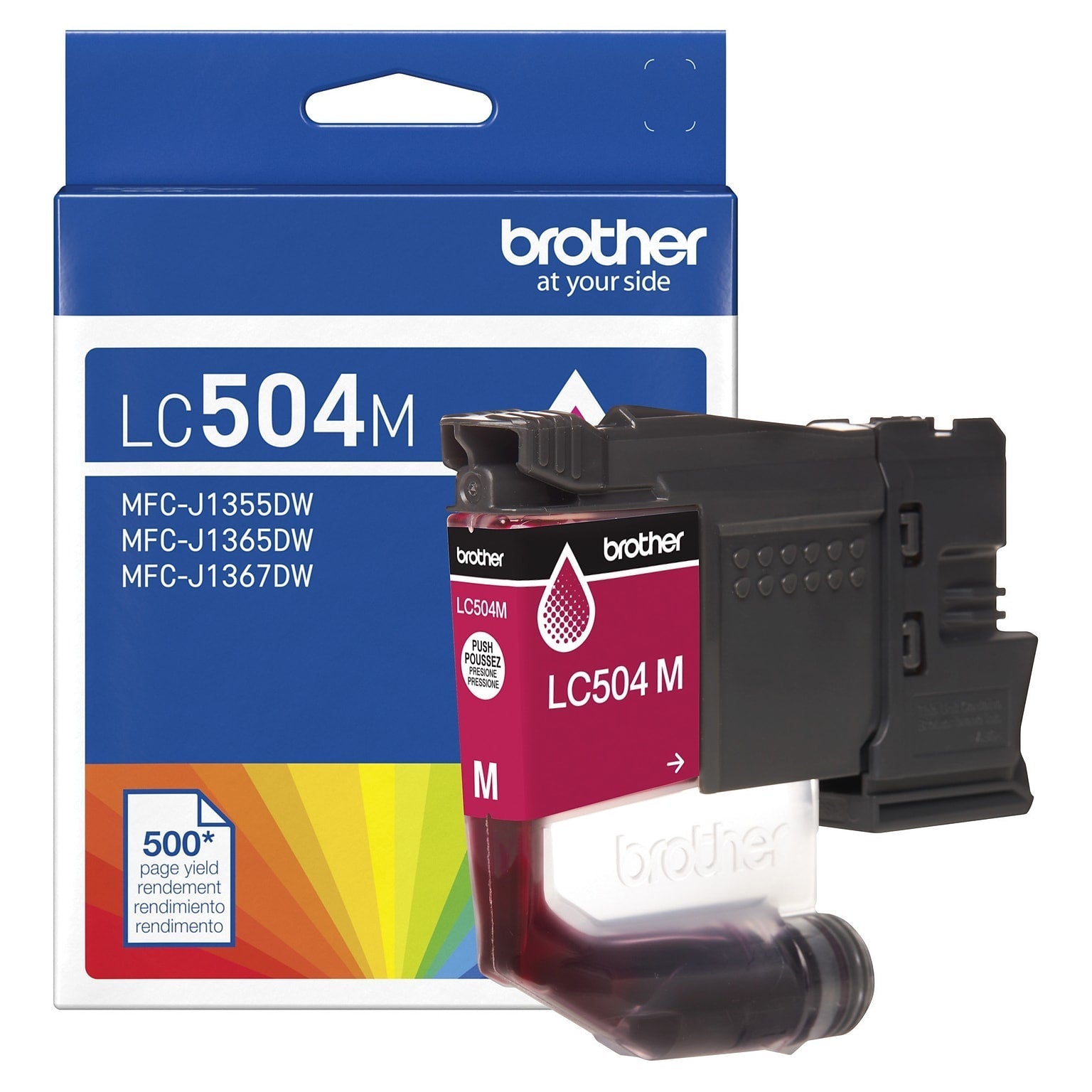 New, Pre-Owned - Brother LC504 Standard Yield Magenta Ink Cartridge