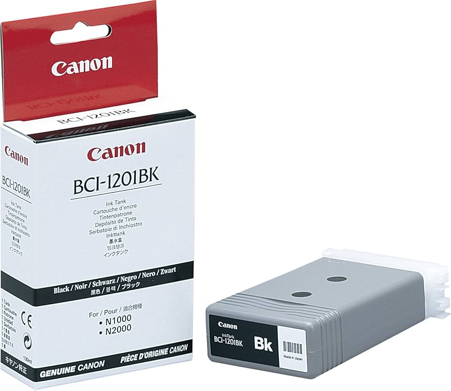 New, Pre-Owned - Canon BCI-1201 Black Standard-Yield Ink Cartridge, BCI-1201BK