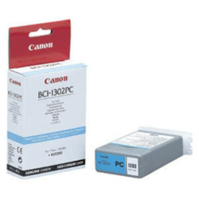 New, Pre-Owned - Canon BCI-1302PC (BCI-1302) 130-ml Photo Cyan Inkjet Cartridge