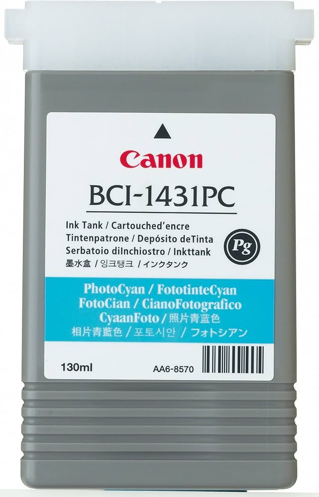 New, Pre-Owned - Canon BCI-1431PC Photo Cyan Ink Cartridge, 8973A001AA