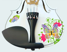 Butterfly Dream II White Bejeweled Violin Outfit | Crystal & Greco Details